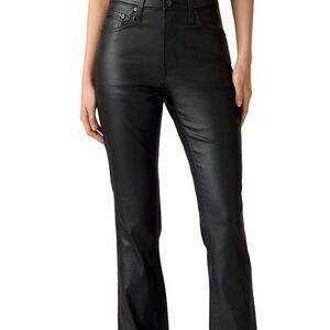 Levi's Women's High Rise Black Faux Leather Jeans